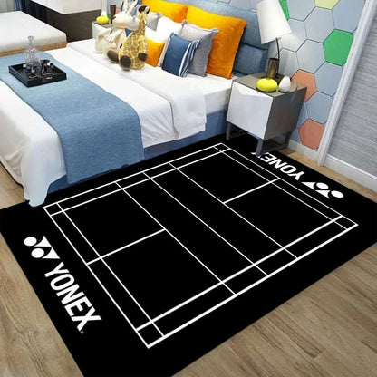 VIKAMA Badminton Sports Non-Slip Area Rug