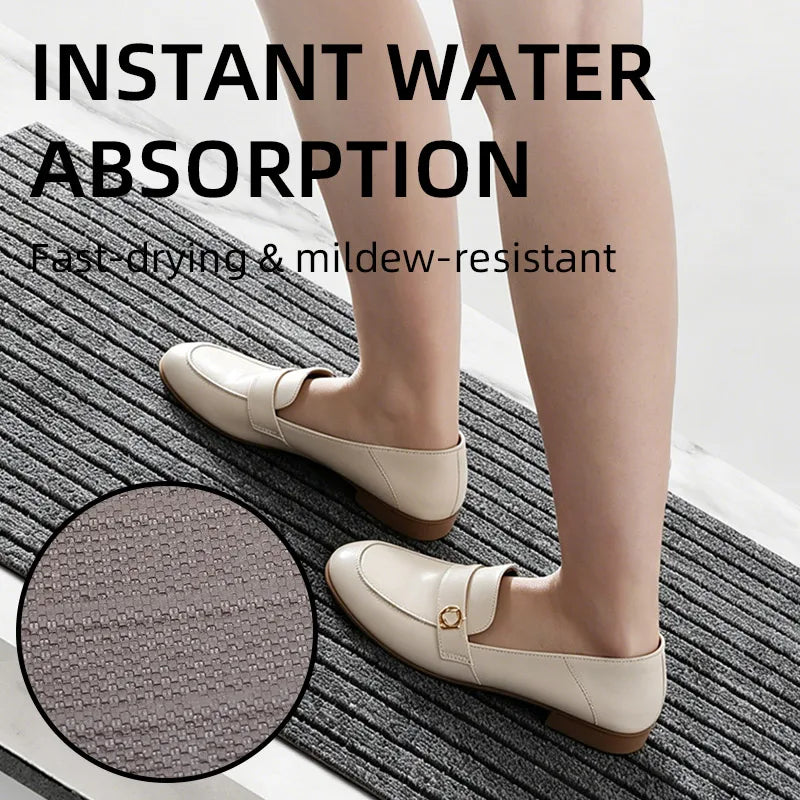Modern Minimalist Square Floor Mat Durable Stain & Fade Resistant Non-Slip Rubber Backing Machine Washable Indoor Outdoor Rug
