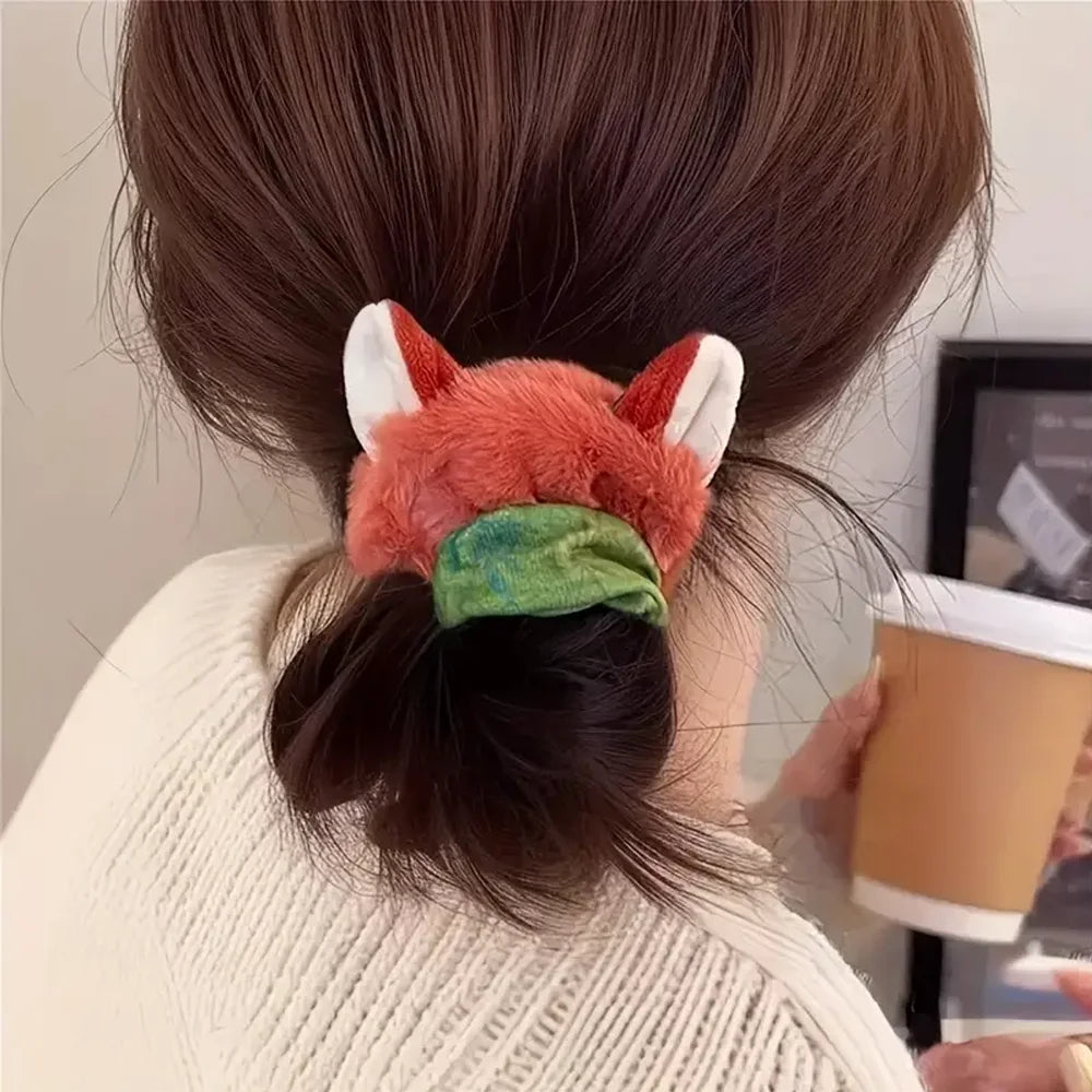 Kawaii Bunny Fox Hair Scrunchies