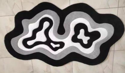 Modern Irregular Shape Plush Anti-Slip Area Rug