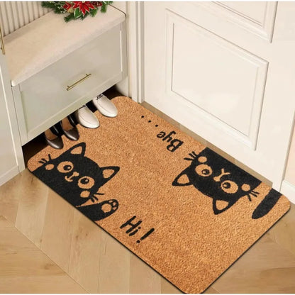 Cute Cartoon Cat Entryway Doormat