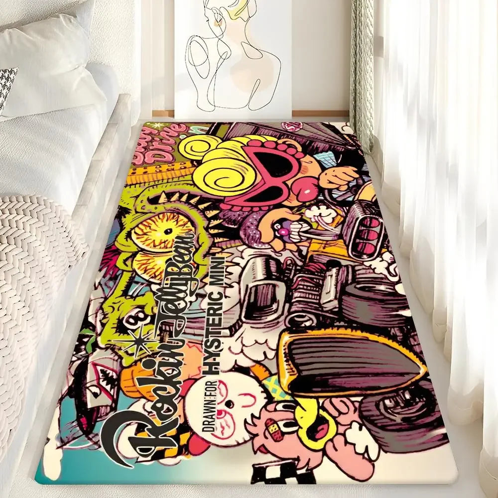 VIKAMA Washable Non-Slip Kids Room Rug