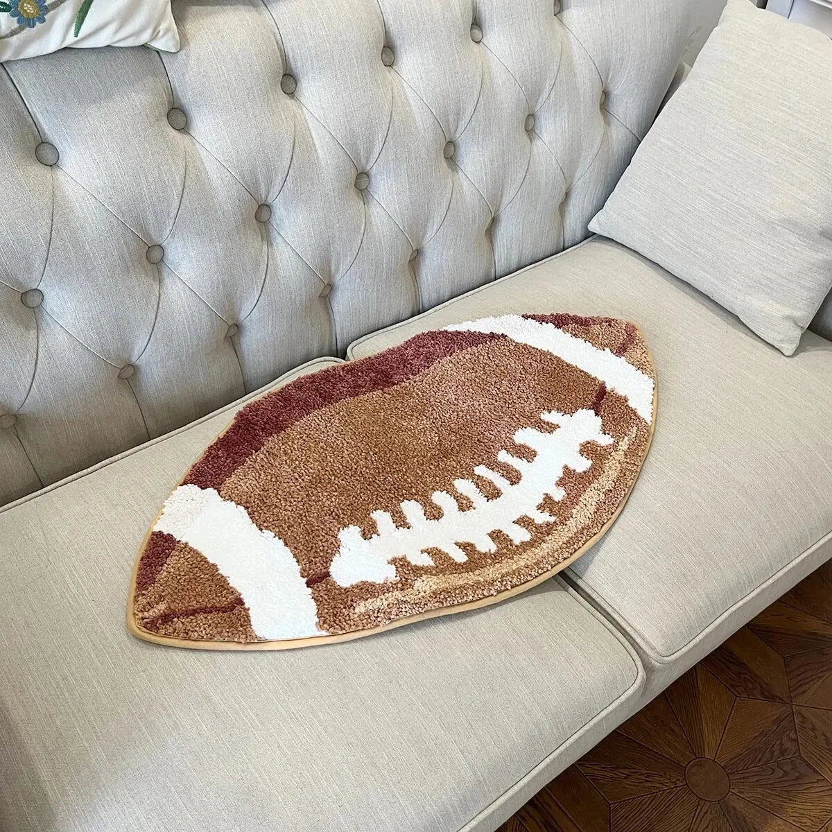 Football Tufted Non-Slip Bedroom Rug