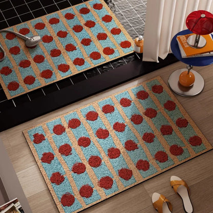 Bauhaus Bathroom Mat Diatom Mud Retro Absorbent Quick-Dry Non-Slip Foot Pad Dopamine Door Rug Home Decor