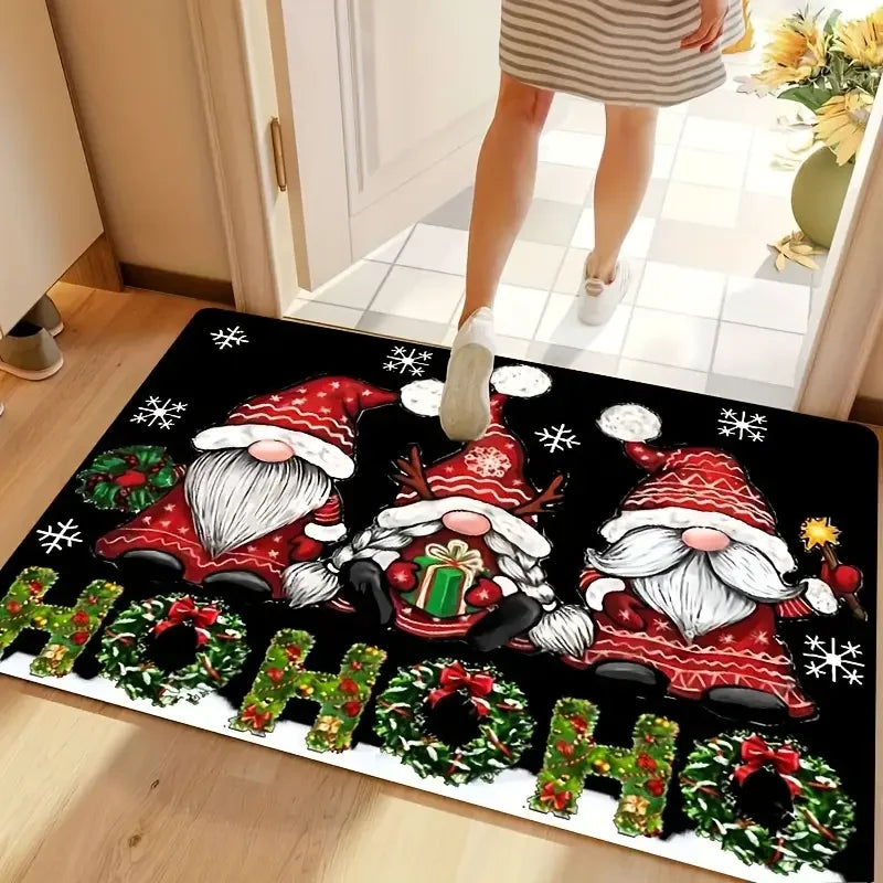 VIKAMA Christmas Snowman Gnome Welcome Mat