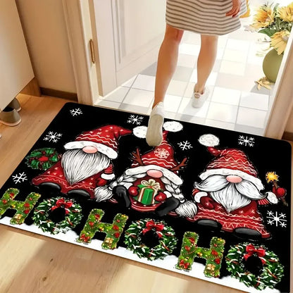 VIKAMA Christmas Snowman Gnome Welcome Mat