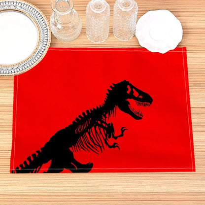 Jurassic Park Print Linen Kids Placemat Set
