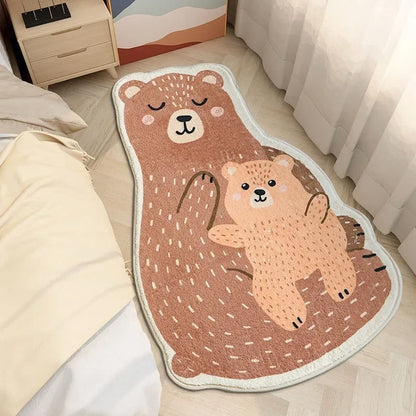 Cartoon Cute Cat Floor Mat Soft Absorbent Bedroom Living Room Bedside Carpet MS22 YJ