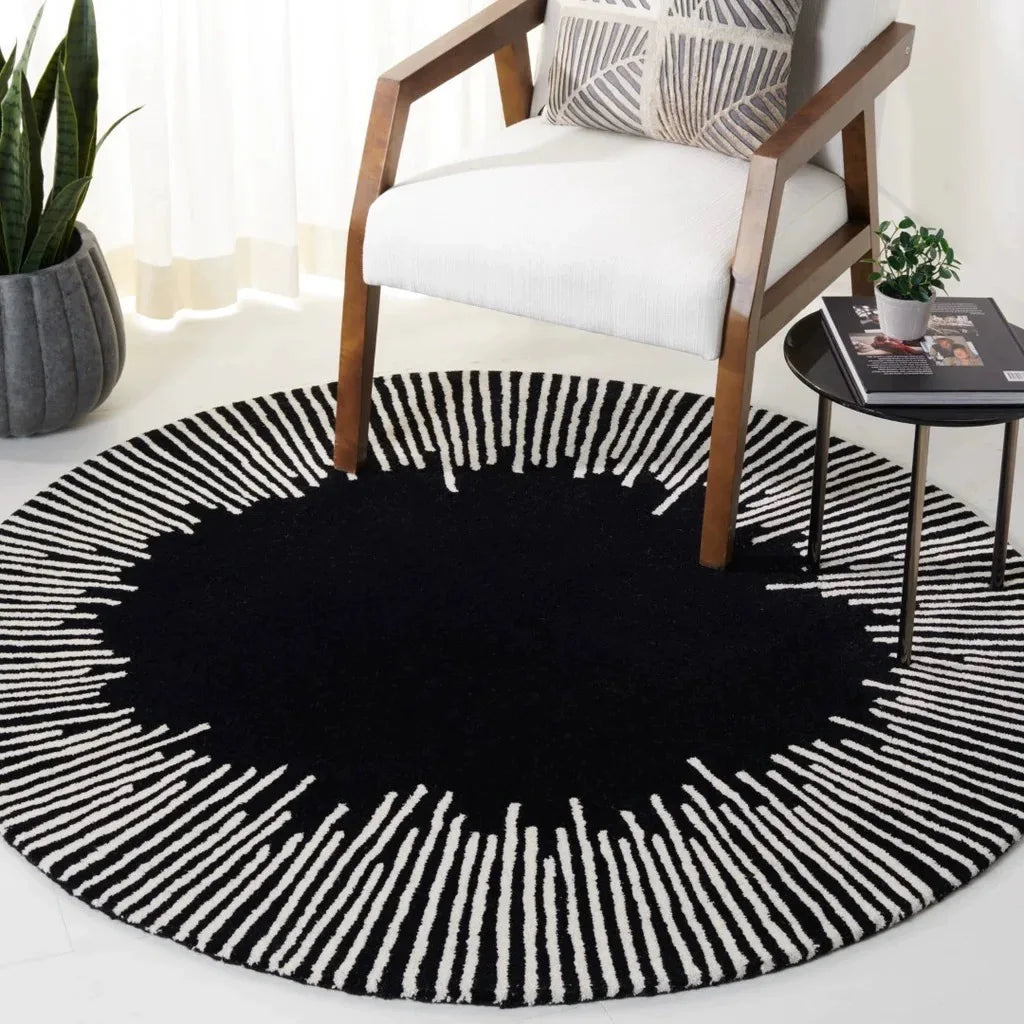 Fluffy Soft Light Luxury Round Plush Area Rug