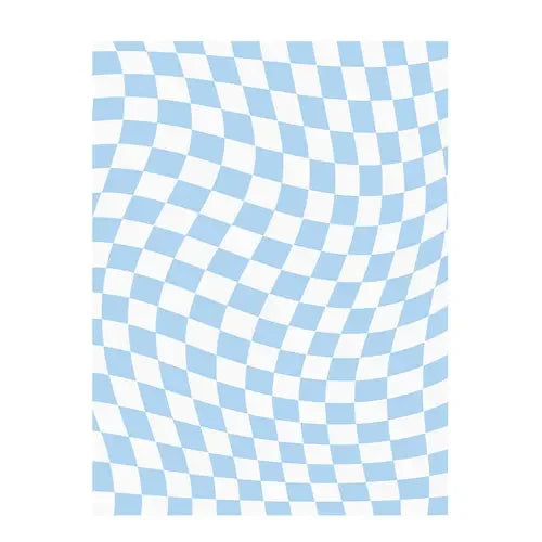 Retro Checkerboard Fluffy Plush Area Rug
