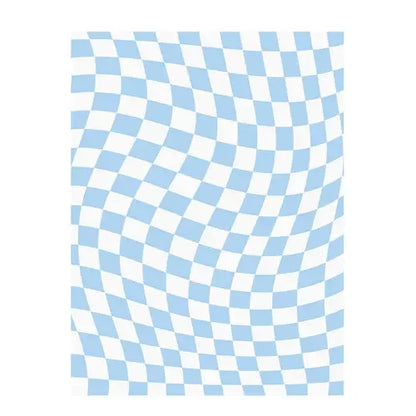 Retro Checkerboard Fluffy Plush Area Rug