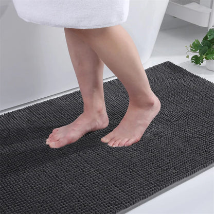 Olanly Chenille Thick Absorbent Bath Rug