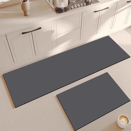 Diatom Mud Kitchen Floor Mat Cuttable Oil-Proof Non-Slip Absorbent Long Door Rug