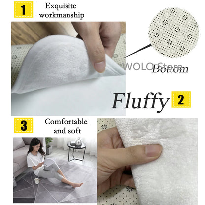 Nordic Abstract Design Washable Non-Slip Area Rug