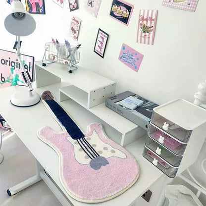 Guitar-shaped kids non-slip floor mat