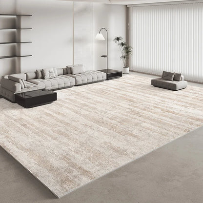 Italian Minimalist Light Luxury Grey Plush Area Rug