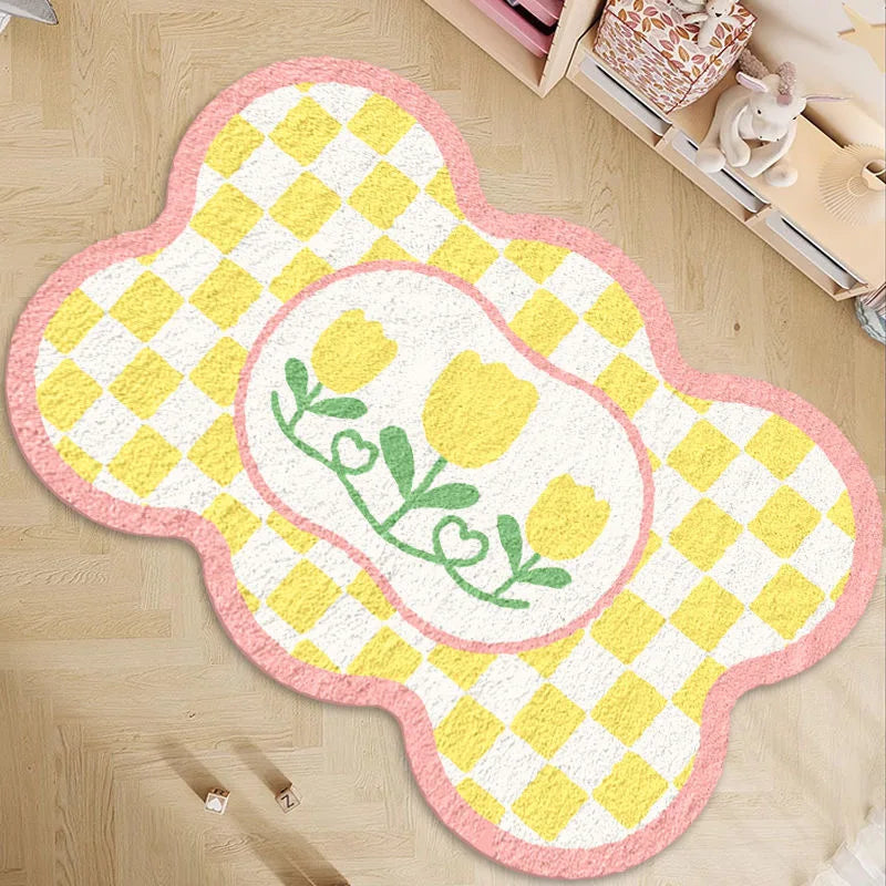 VIKAMA Cream Cashmere Style Bedroom Carpet