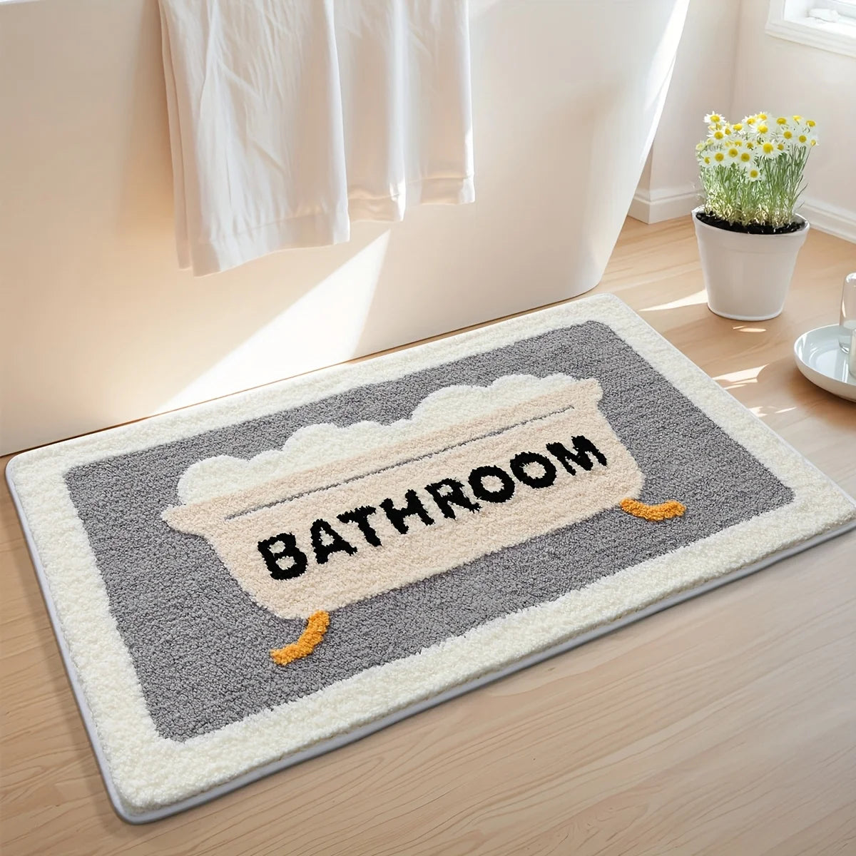 VIKAMA Bathroom Entrance Water-Absorbing Non-Slip Floor Mat
