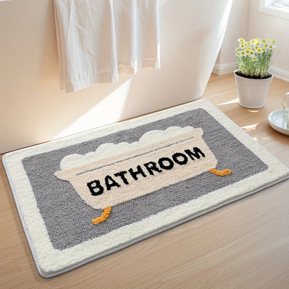 VIKAMA Bathroom Entrance Water-Absorbing Non-Slip Floor Mat