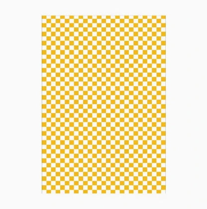 VIKAMA Green Checkered Floor Mat