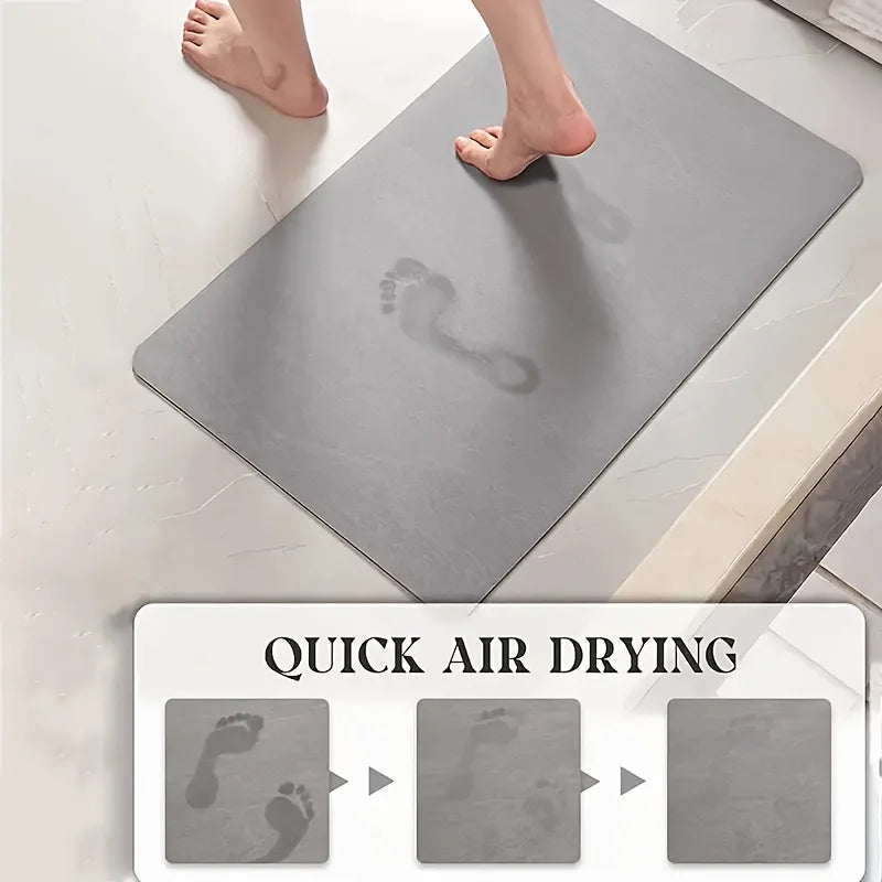 Solid Color Diatom Mud L-Shaped Mat