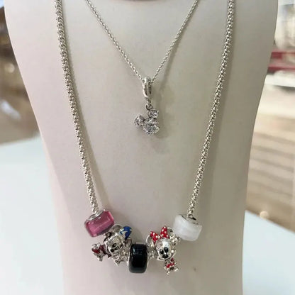 Disney S925 Sterling Silver Charm Beads For Women Bracelet