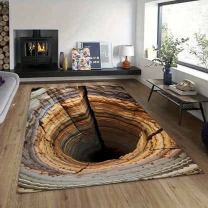 3D Cave Illusion Area Rug