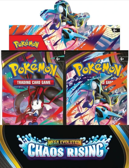 Pokemon Toys Mega Evolution Chaos Rising Booster Display Cards