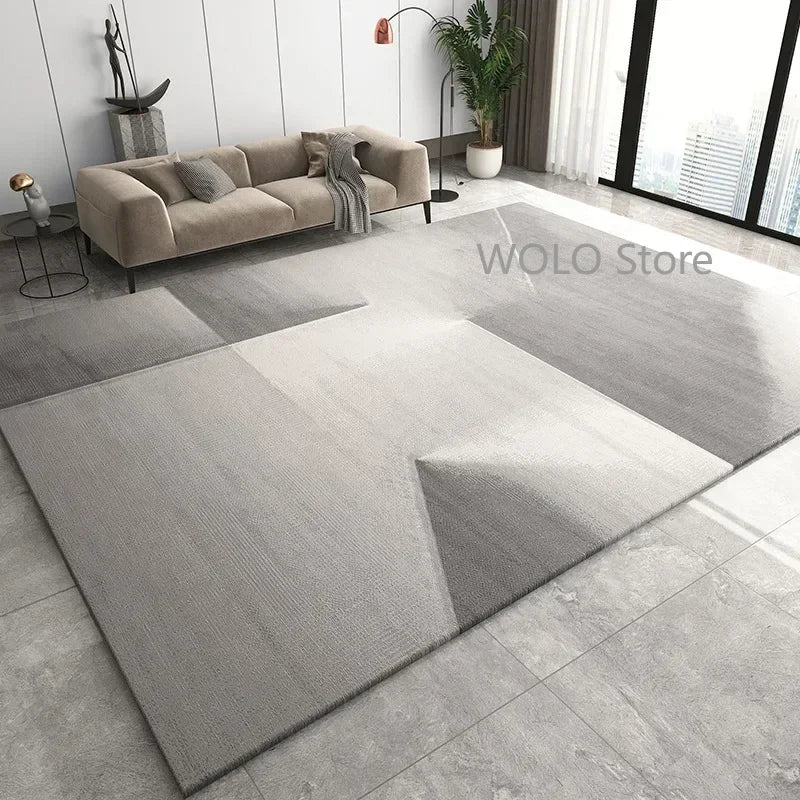 Nordic Ink Splash Abstract Washable Area Rug