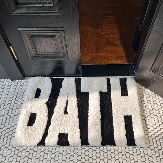 Faux Cashmere Absorbent Floor Mat Soft Bathroom Bedroom Entrance Small Carpet