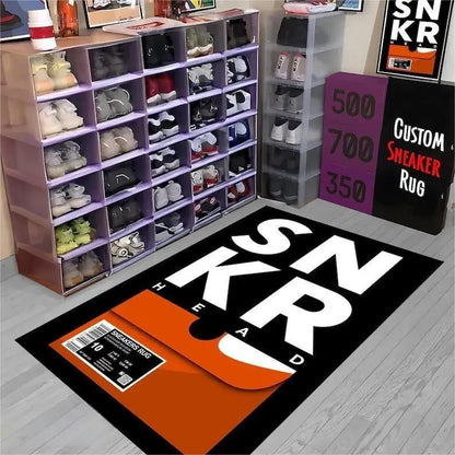 Sneaker Box Carpet Rug Non-Slip Floor Mat Living Room Bedroom Home Decor Sneaker Style Rug