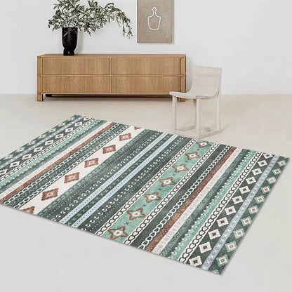 Moroccan Geometric Non-Slip Washable Area Rug
