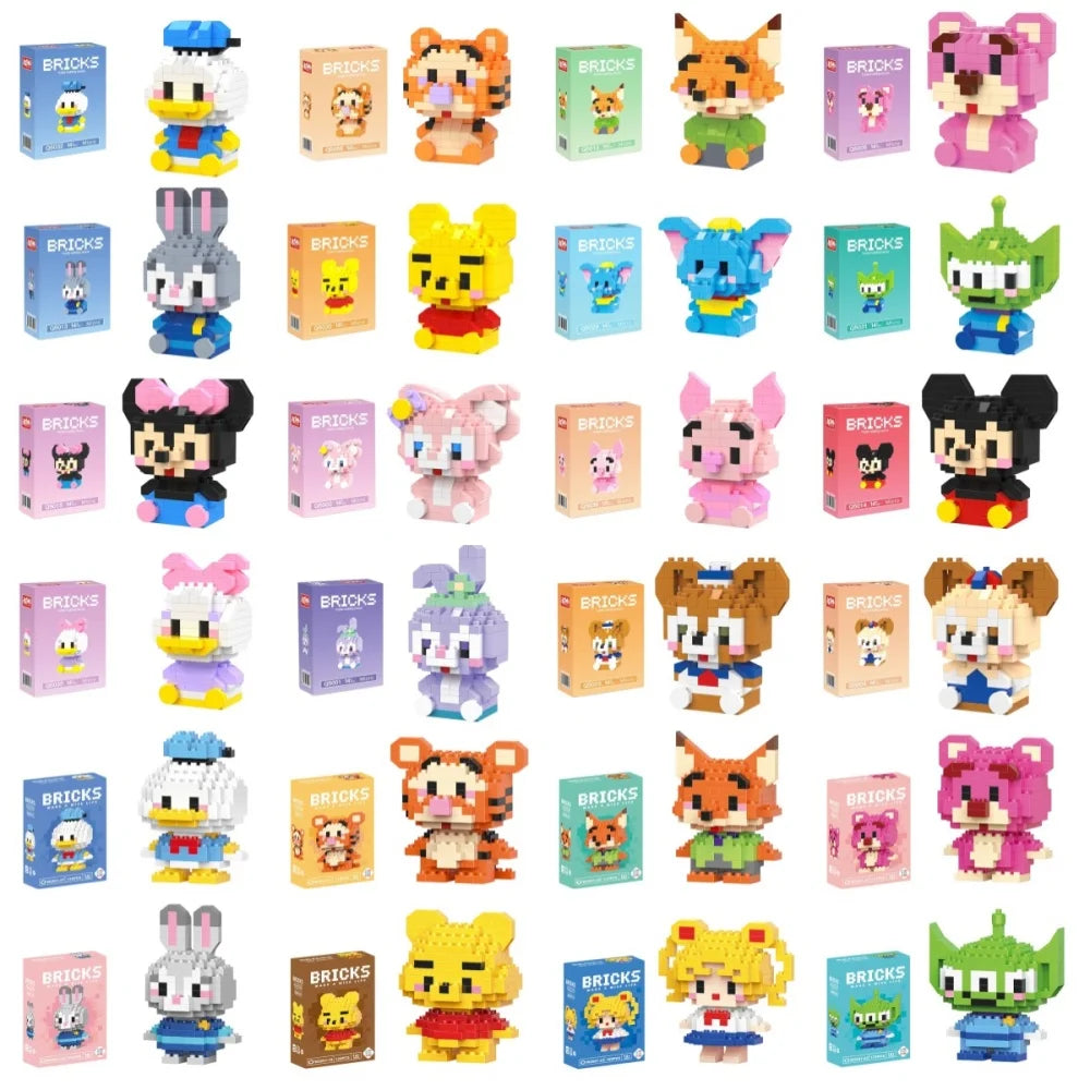 Disney Winnie LinaBell StellaLou Building Blocks Toy Set