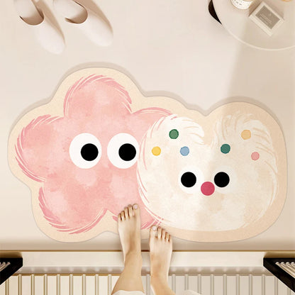Cartoon quick-dry non-slip bath mat