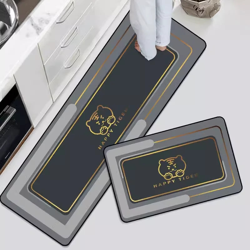 Kitchen Floor Mats Waterproof Non-slip Dirt-Resistant Foot Mats Household Mats Entry Door Doormat Carpet