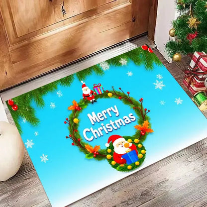 VIKAMA Christmas Santa Anti-Slip Absorbent Mat