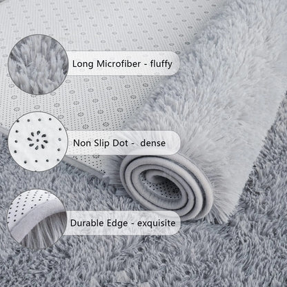 VIKAMA Soft Fluffy Running Area Rug