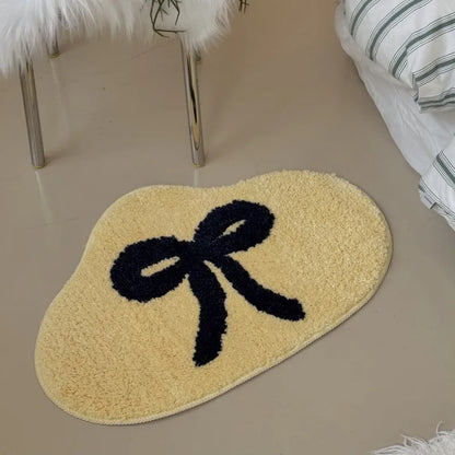 Imitation cashmere cartoon absorbent foot pad