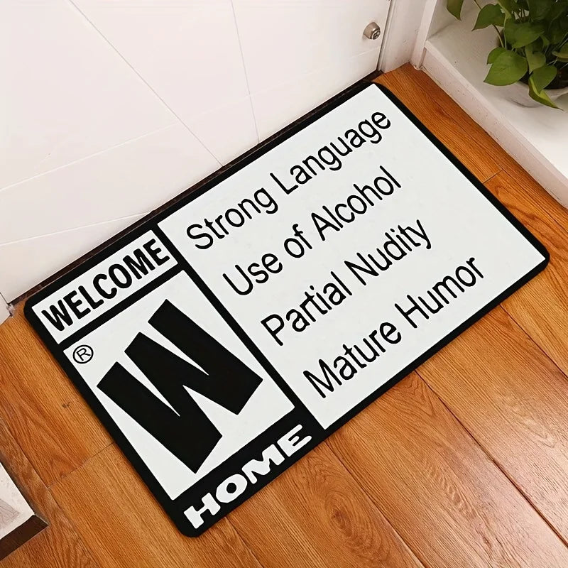 VIKAMA American English Crystal Pile Home Decorative Carpet Kitchen Bathroom Entryway Hallway Non-Slip Machine Washable Mat