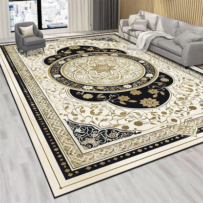 Persian Luxury Red Carpet Large Non-Slip Living Room Bedroom Rug Washable Aisle Floor Mat Home Decor