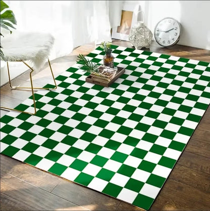 VIKAMA Green Checkered Floor Mat