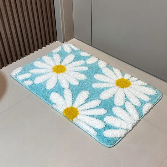 Bathroom Absorbent Floor Mat Non-Slip Toilet Carpet Entry Bedroom Door Mat