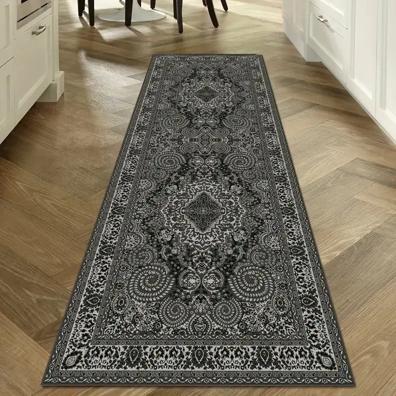 VIKAMA Vintage Washable Non-Slip Hallway Runner Rug