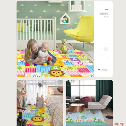 Foldable waterproof kids play mat