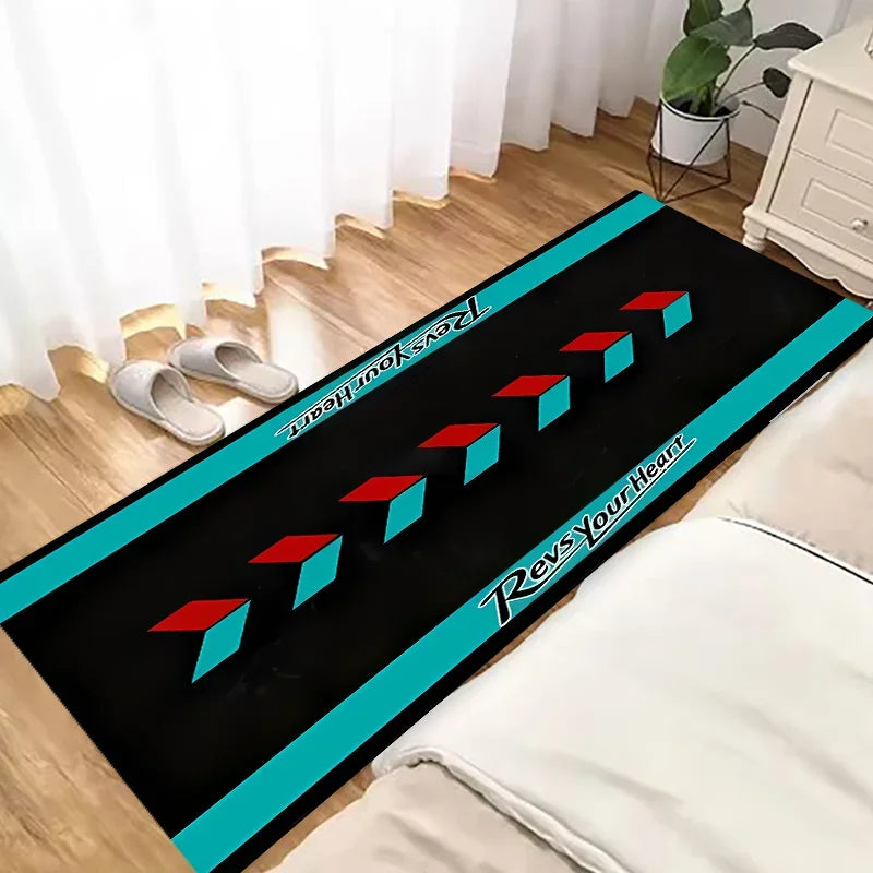 VIKAMA Racing Car Long Non-Slip Area Rug