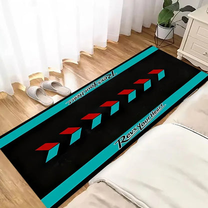 VIKAMA Racing Car Long Non-Slip Area Rug