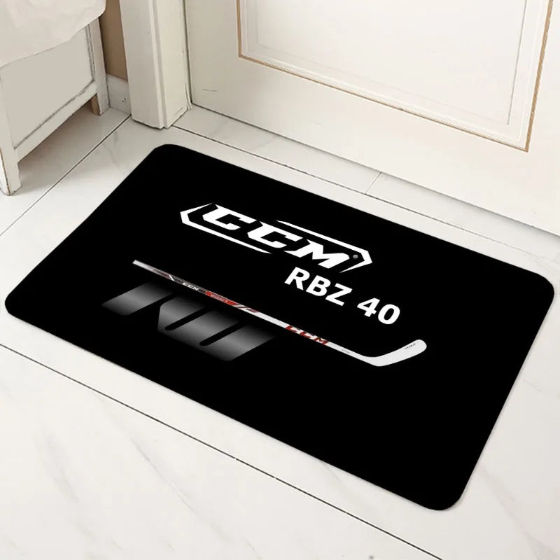 CCM hockey logo sports fan rug