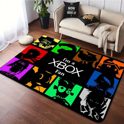 Xbox gaming large washable non-slip rug