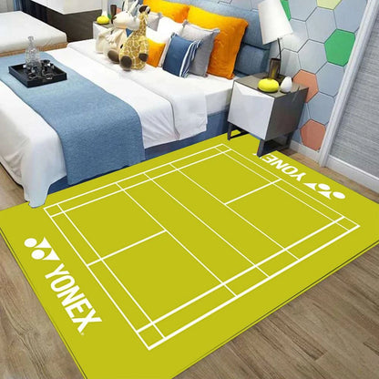 VIKAMA Badminton Sports Non-Slip Area Rug
