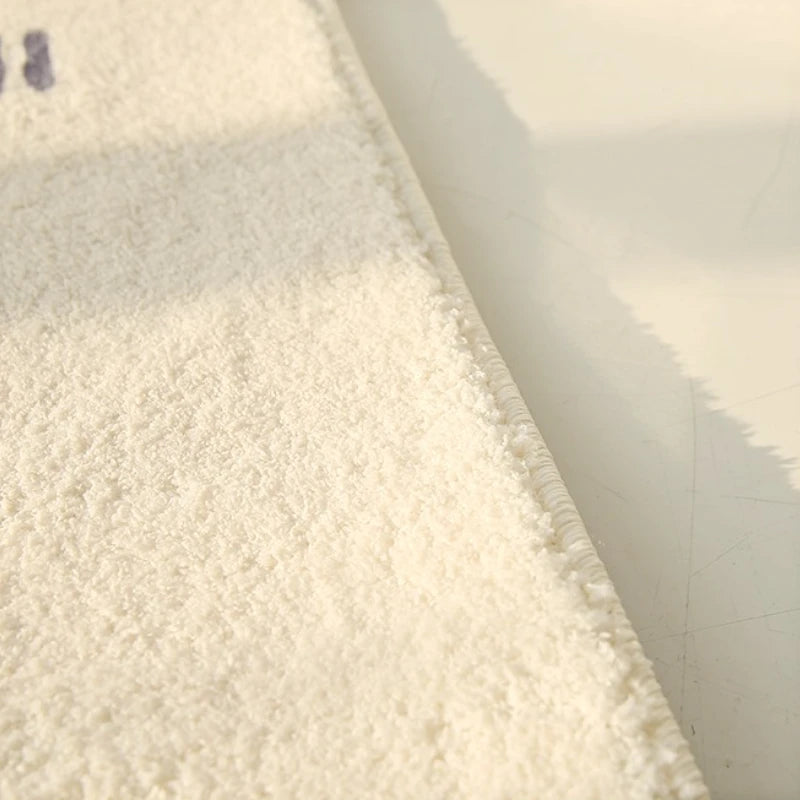 Retro Style Irregular Plush Area Rug